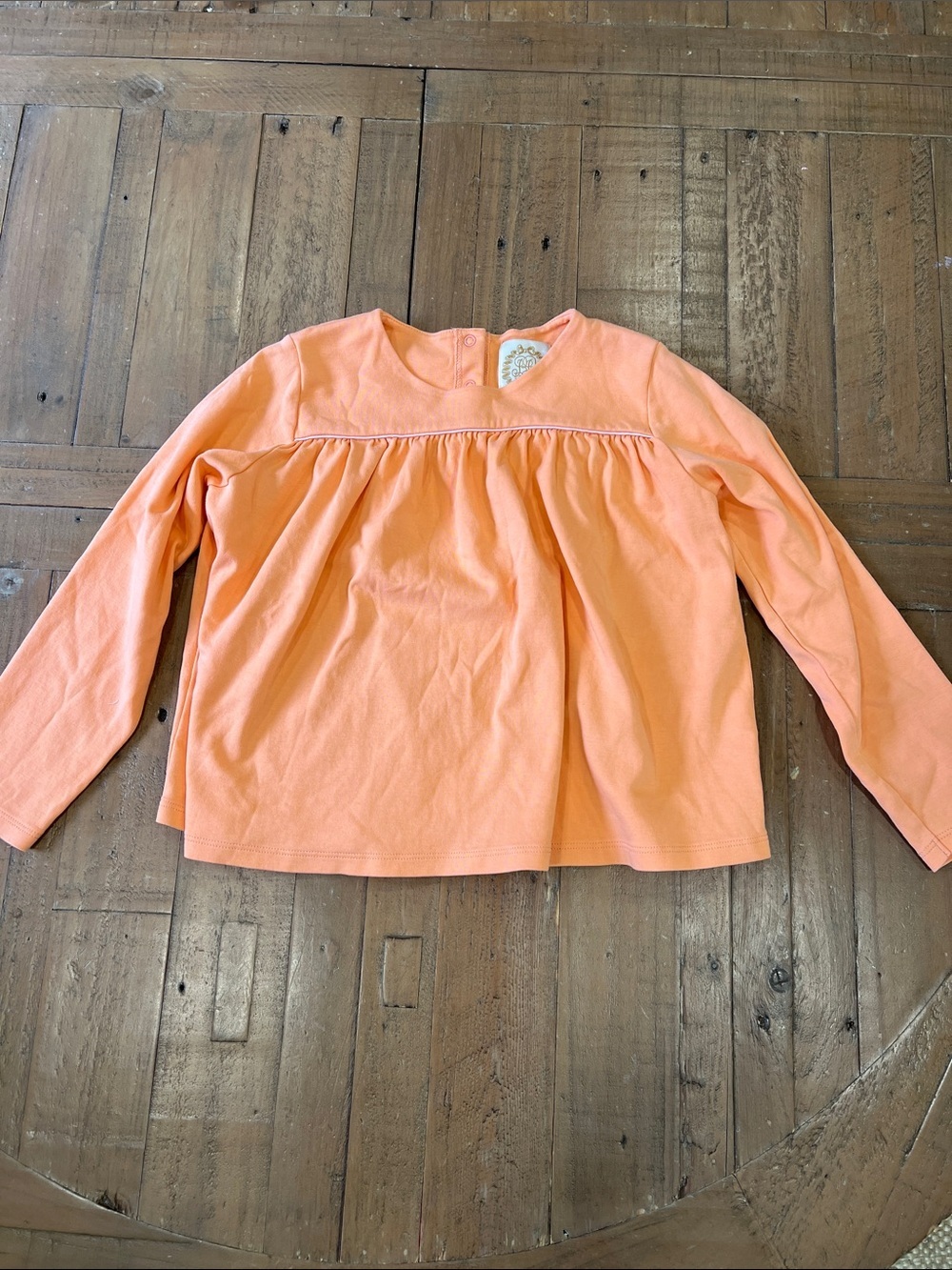 The Beaufort bonnet company long sleeve swing top orange girls 10